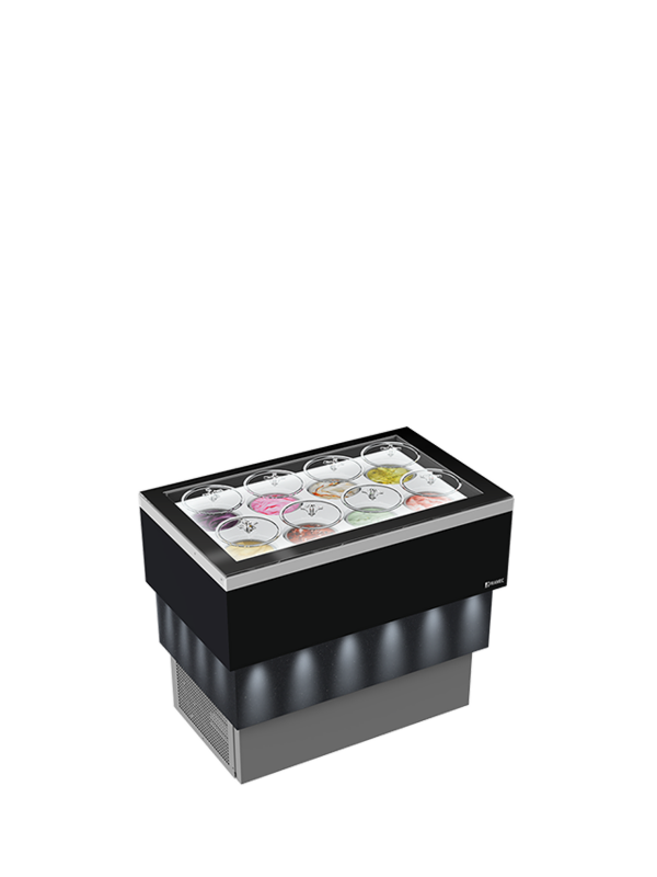 Carrara Dark Total Glass | Conservatori per gelato mantecato e granite Framec