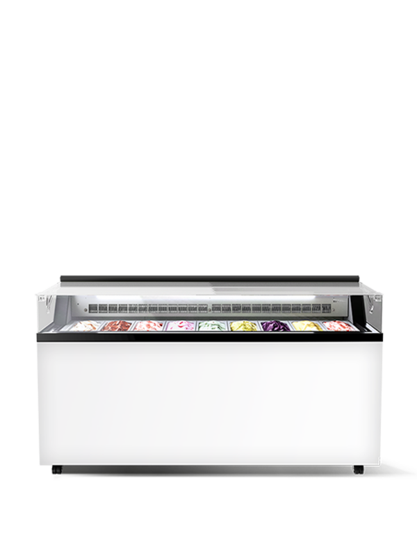Flat by Framec - Vetrine per gelato mantecato, su stecco e pasticceria